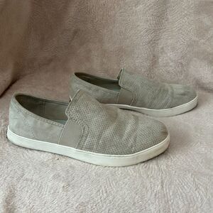 Dr. Scholl's Shoes Women's Luna Slip On Sneaker Greige Microfiber Perforated 8.5